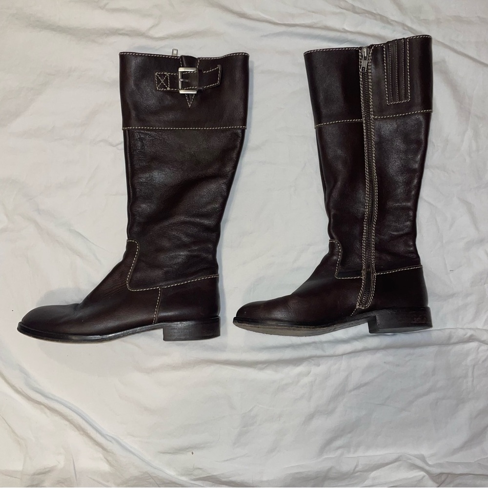Boden, knee- high leather boots, size EU 39 / US 8.5
